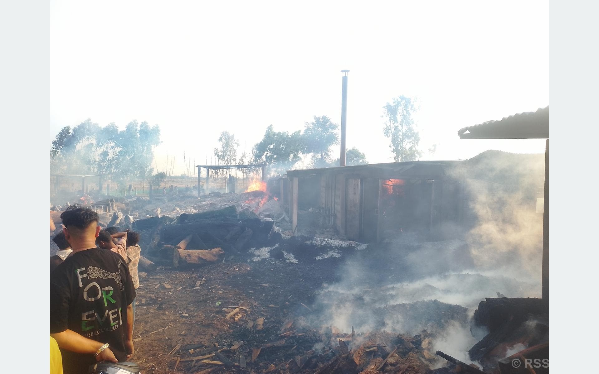 Fire Destroys Nepalgunj Ply Door Factory